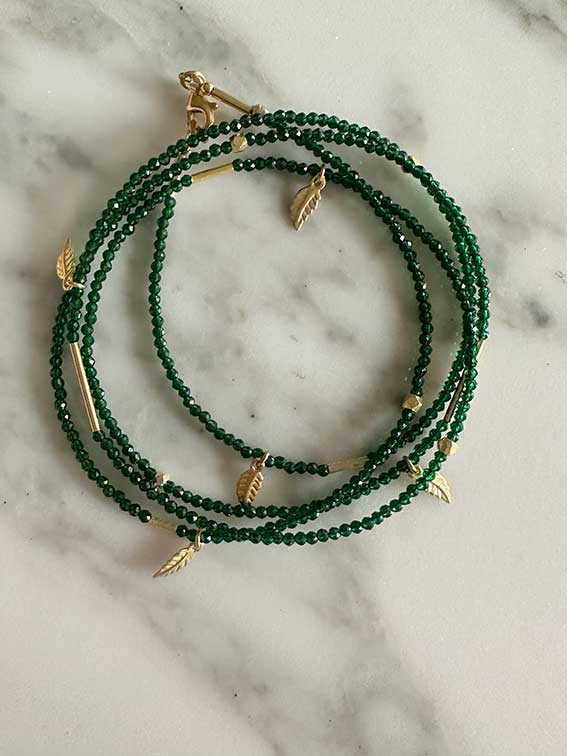 COLLANA TRALCI GENTILI verde